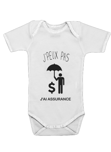  Je peux pas jai assurance voor Baby short sleeve onesies