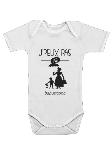  Je peux pas jai babystting comme Marry Popins voor Baby short sleeve onesies