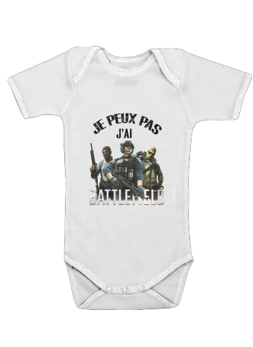  Je peux pas jai battlefield voor Baby short sleeve onesies