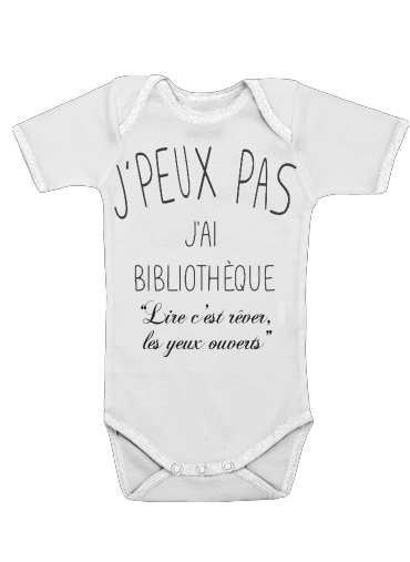  Je peux pas jai bibliotheque Lire cest rever les yeux ouverts voor Baby short sleeve onesies