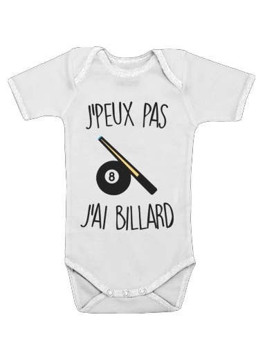  Je peux pas jai billard voor Baby short sleeve onesies