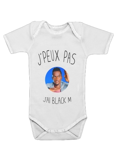  Je peux pas jai Black M voor Baby short sleeve onesies