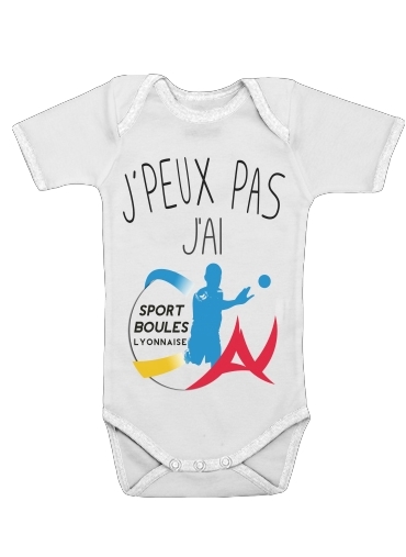  Je peux pas jai boules lyonnaise voor Baby short sleeve onesies