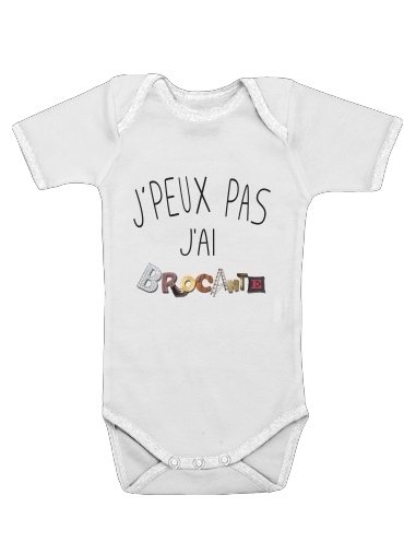  Je peux pas jai brocante voor Baby short sleeve onesies