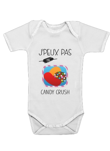  Je peux pas jai candy crush voor Baby short sleeve onesies