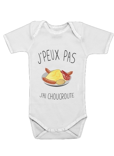  Je peux pas jai choucroute voor Baby short sleeve onesies