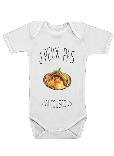  Je peux pas jai couscous voor Baby short sleeve onesies