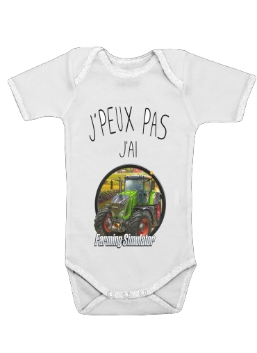  Je peux pas jai Farming Simulator voor Baby short sleeve onesies