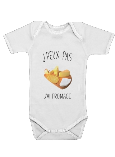  Je peux pas jai fromage voor Baby short sleeve onesies