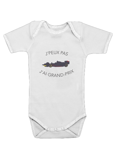  Je peux pas jai grand prix voor Baby short sleeve onesies