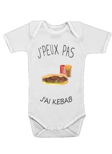  Je peux pas jai kebab voor Baby short sleeve onesies