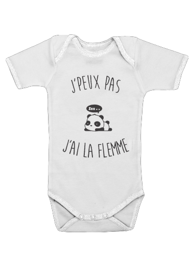  Je peux pas jai la flemme voor Baby short sleeve onesies