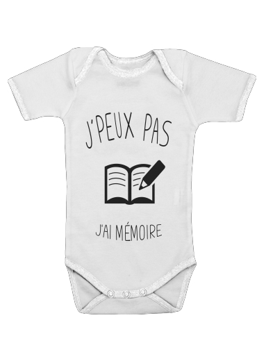  Je peux pas jai memoire voor Baby short sleeve onesies