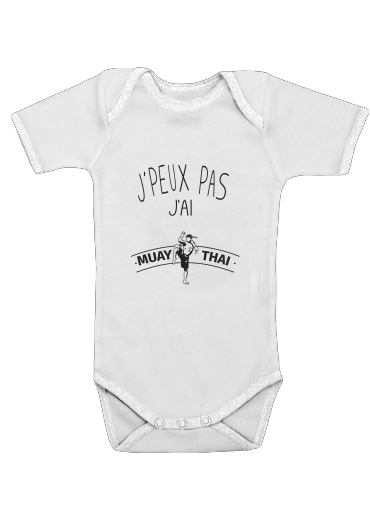  Je peux pas jai Muay Thai voor Baby short sleeve onesies