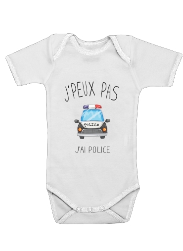  Je peux pas jai Police voor Baby short sleeve onesies