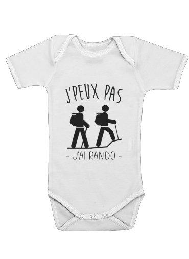  Je peux pas jai randonnee voor Baby short sleeve onesies