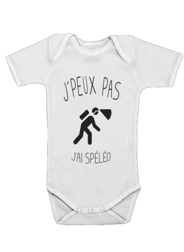  Je peux pas jai speleologie voor Baby short sleeve onesies