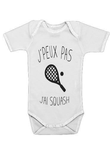  Je peux pas jai squash voor Baby short sleeve onesies