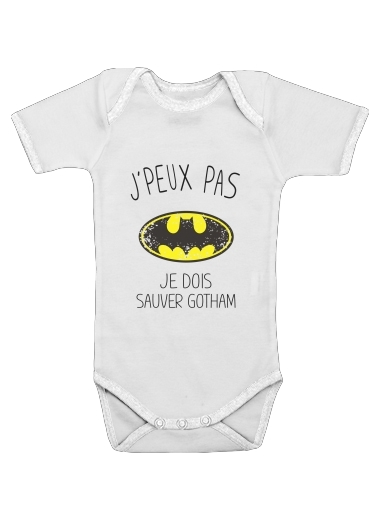  Je peux pas je dois sauver Gotham voor Baby short sleeve onesies