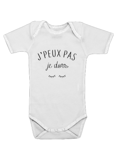  Je peux pas je dors voor Baby short sleeve onesies