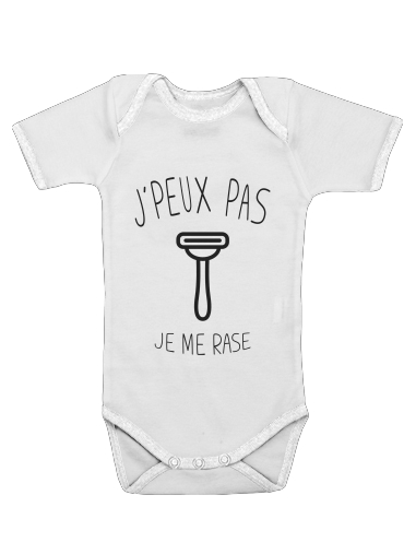  Je peux pas je me rase voor Baby short sleeve onesies