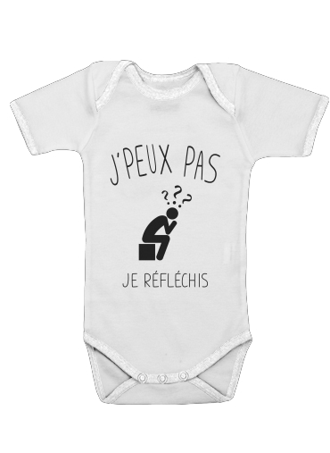  Je peux pas je reflechis voor Baby short sleeve onesies