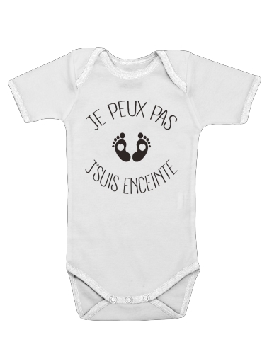  Je peux pas je suis enceinte voor Baby short sleeve onesies