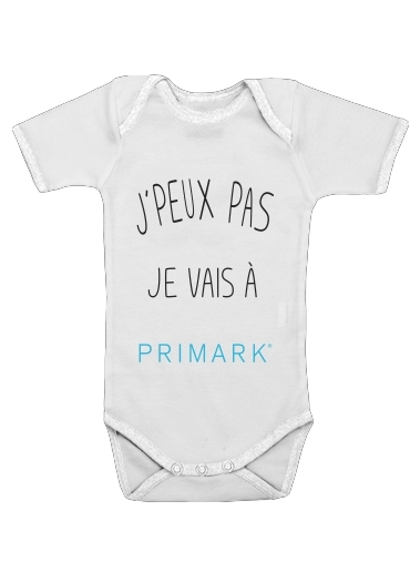  Je peux pas je vais a primark voor Baby short sleeve onesies