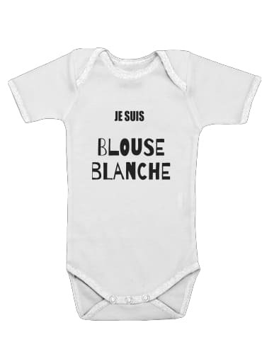  Je suis une blouse blanche voor Baby short sleeve onesies