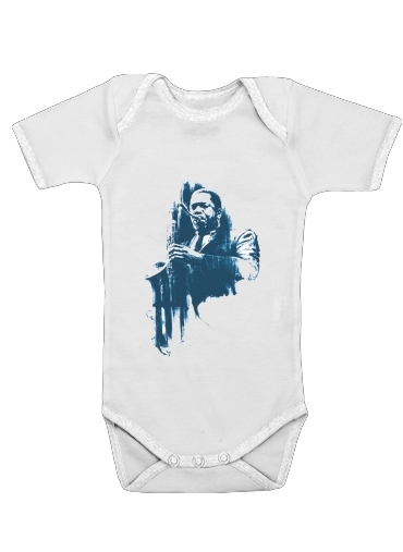  John Coltrane Jazz Art Tribute voor Baby short sleeve onesies