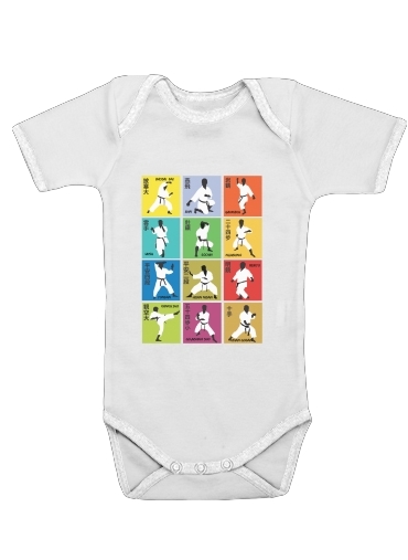  Karate techniques voor Baby short sleeve onesies