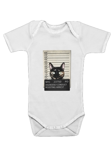  Kitty Mugshot voor Baby short sleeve onesies