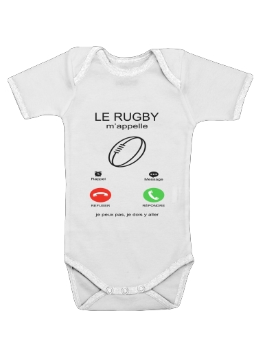  Le rugby mappelle voor Baby short sleeve onesies