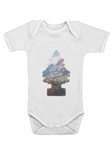  Let's go outside voor Baby short sleeve onesies