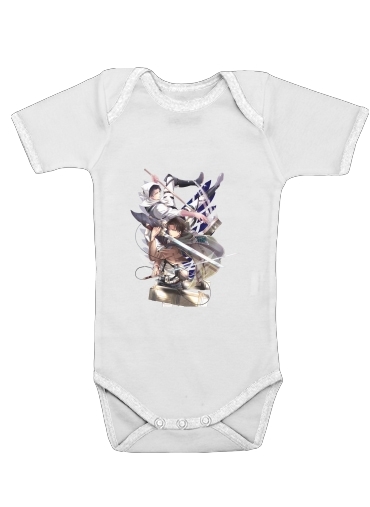  Livai Attack on Titan voor Baby short sleeve onesies