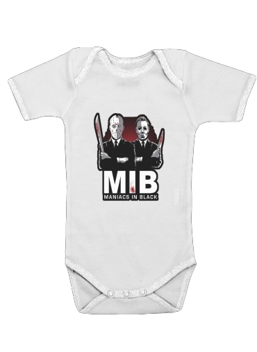  Maniac in black jason voorhees voor Baby short sleeve onesies