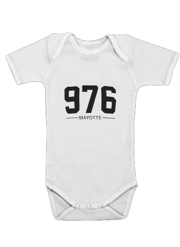  Mayotte Carte 976 voor Baby short sleeve onesies