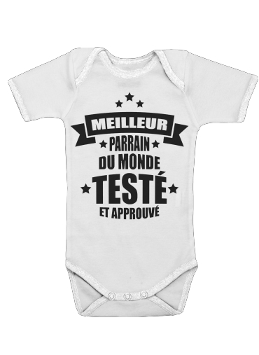  Meilleur parrain du monde voor Baby short sleeve onesies