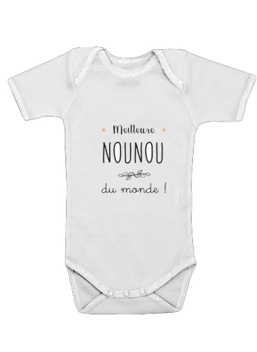  Meilleure nounou du monde voor Baby short sleeve onesies