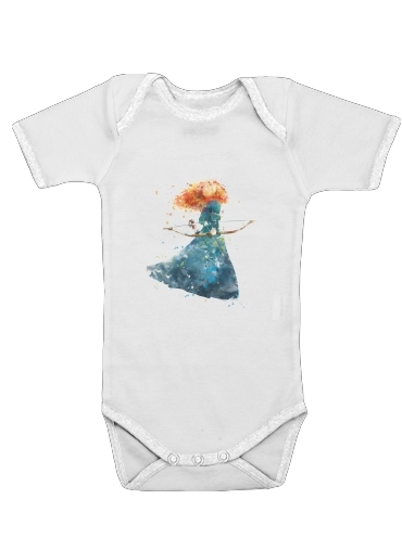  Merida Watercolor voor Baby short sleeve onesies