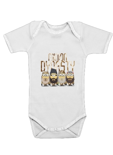  Minions mashup Duck Dinasty voor Baby short sleeve onesies