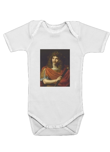  Moliere portrait voor Baby short sleeve onesies