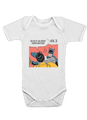  On veut un debat 493 voor Baby short sleeve onesies