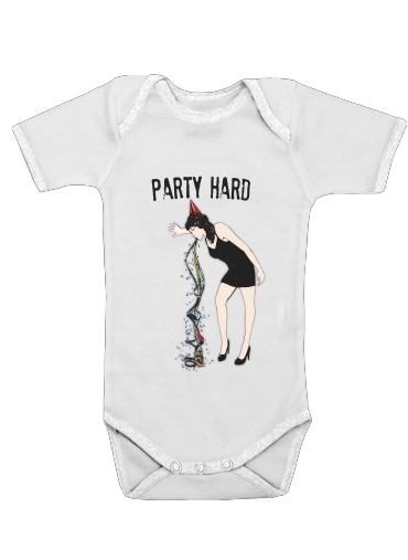  Party Hard voor Baby short sleeve onesies