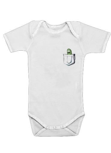  Pickle Rick voor Baby short sleeve onesies