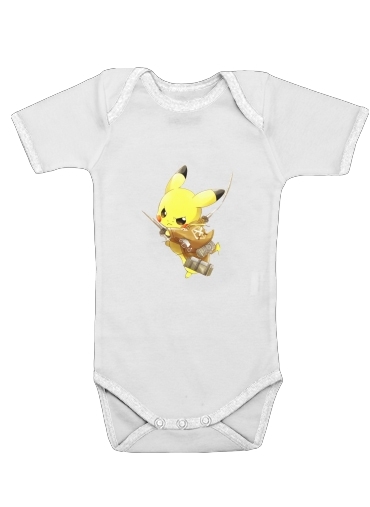  Pika Titan voor Baby short sleeve onesies