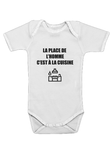  Place de lhomme cuisine voor Baby short sleeve onesies