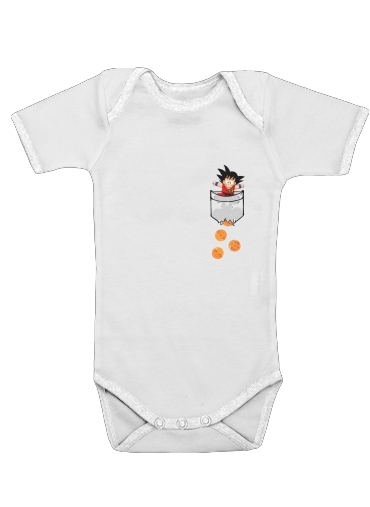  Pocket Collection: Goku Dragon Balls voor Baby short sleeve onesies