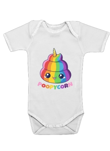  Poopycorn Caca Licorne voor Baby short sleeve onesies