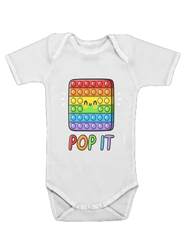  Pop It Funny cute voor Baby short sleeve onesies